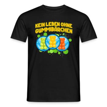 Gummibärchen - Männer T-Shirt - Schwarz - Vorne - AI Model Male 178 light (178cm)