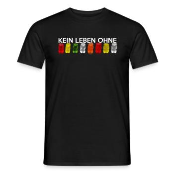 Kein Leben ohne Gummibären - Männer T-Shirt - Schwarz - Vorne - AI Model Male 178 light (178cm)