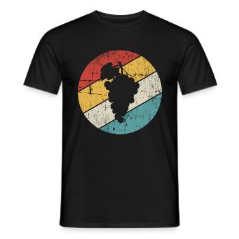 Raisins fruit raisin raisin Raisins Vignes Rétro cadeau - T-shirt homme - noir - Devant - AI Model Male 178 light (178cm)