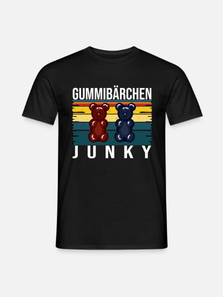Gummibärchen Junky - Männer T-Shirt - Schwarz