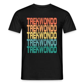 Tae kwon do Taekwondo Saying Retro Gift - Men's T-Shirt - black - Front - AI Model Male 178 light (178cm)