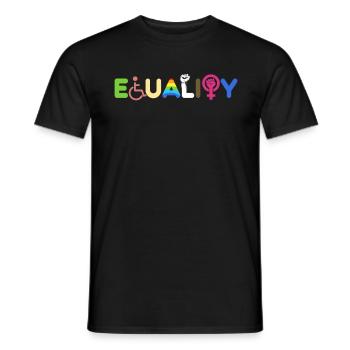 Equality - For equality - Men's T-Shirt - black - Front - AI Model Male 178 light (178cm)