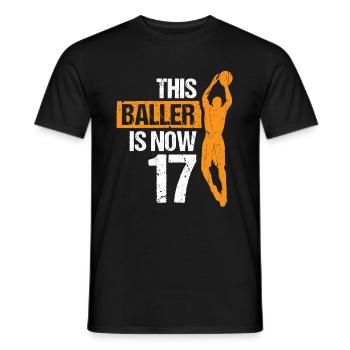 17th Birthday Years Old Vintage Gift - Men's T-Shirt - black - Front - AI Model Male 178 light (178cm)