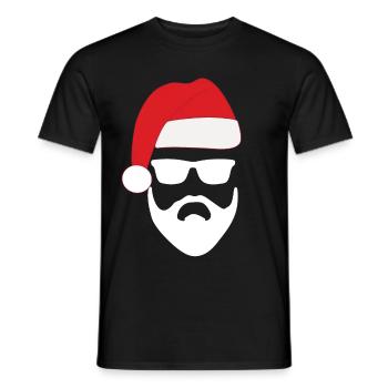cooler santa cooler weihnachtsmann - Männer T-Shirt - Schwarz - Vorne - AI Model Male 178 light (178cm)