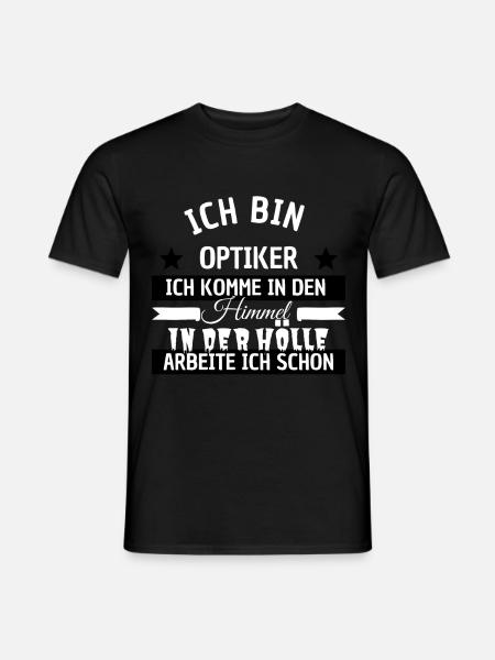 Optiker - Männer T-Shirt - Schwarz