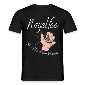Nagelfee Nageltante Nägel machen - Männer T-Shirt - Schwarz - Vorne - AI Model Male 178 light (178cm)