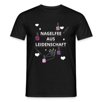 Nagelfee Nageltante Nägel machen - Männer T-Shirt - Schwarz - Vorne - AI Model Male 178 light (178cm)