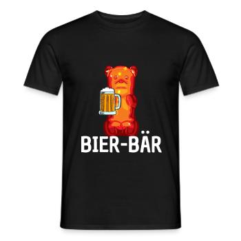 Biertrinker Gummibärchen Gummibären - Männer T-Shirt - Schwarz - Vorne - AI Model Male 178 light (178cm)