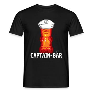 Kapitän Gummibärchen Gummibären - Männer T-Shirt - Schwarz - Vorne - AI Model Male 178 light (178cm)
