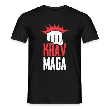 Krav Maga - T-shirt homme - noir - Devant - AI Model Male 178 light (178cm)