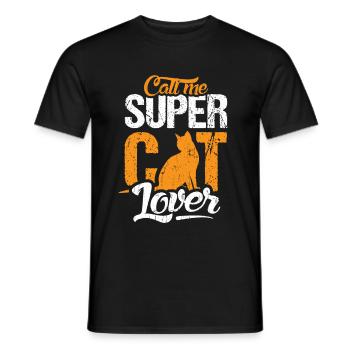 maine Coon Cats Cat Cat Friend Gift - Men's T-Shirt - black - Front - AI Model Male 178 light (178cm)