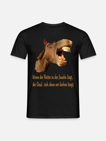 Zum Lachen - Männer T-Shirt - Schwarz