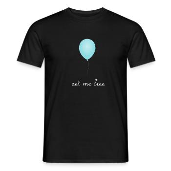 Set Me Free - Männer T-Shirt - Schwarz - Vorne - AI Model Male 178 light (178cm)