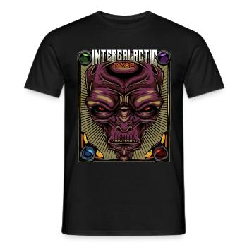 Course intergalactique | Cadeau étranger extraterrestre - T-shirt homme - noir - Devant - AI Model Male 178 light (178cm)