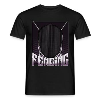 Escrime En Garde Sport Escrime Cadeau - T-shirt homme - noir - Devant - AI Model Male 178 light (178cm)
