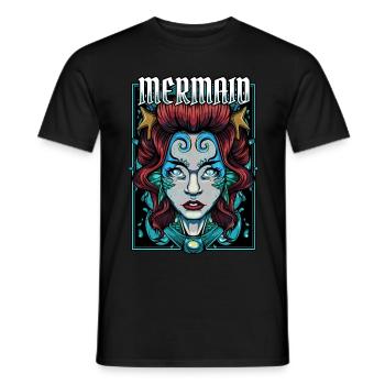 Mermaiding Meerjungfrau Fabelwesen Nixen Geschenk - Männer T-Shirt - Schwarz - Vorne - AI Model Male 178 light (178cm)