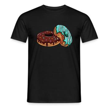 Donuts - T-shirt homme - noir - Devant - AI Model Male 178 light (178cm)