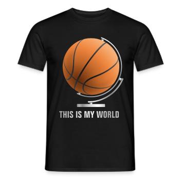 globe_world_sport_122013_basketball_b - T-shirt homme - noir - Devant - AI Model Male 178 light (178cm)
