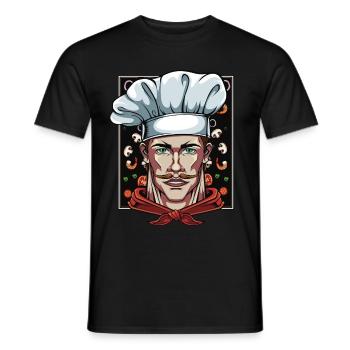 Küchenchef Chefkoch Chef Köche Restaurant Kochen - Männer T-Shirt - Schwarz - Vorne - AI Model Male 178 light (178cm)