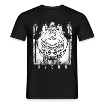 hyène - T-shirt homme - noir - Devant - AI Model Male 178 light (178cm)