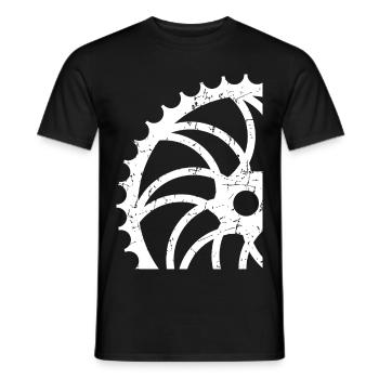 Fahrradfahrer - Männer T-Shirt - Schwarz - Vorne - AI Model Male 178 light (178cm)