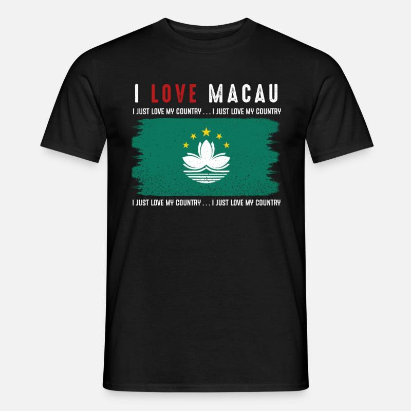 Macau - Männer T-Shirt - Schwarz