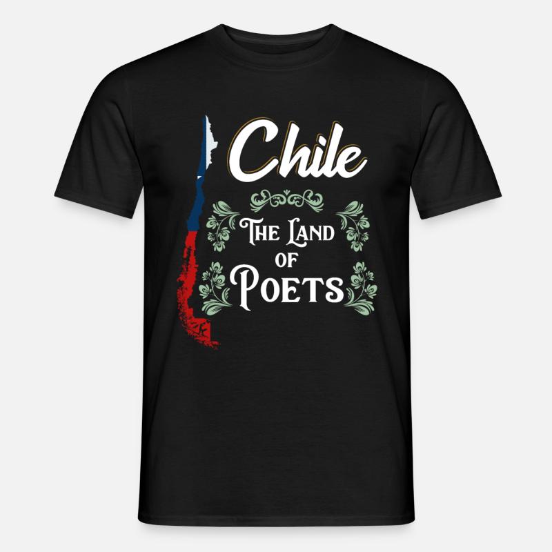 Chile - Männer T-Shirt - Schwarz