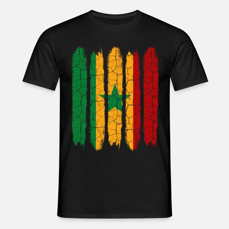 Senegal - Männer T-Shirt - Schwarz