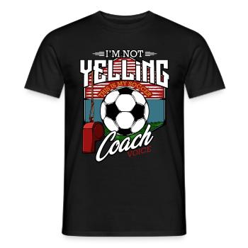 Fußballtrainer Cool Coach Lustige Sprüche Geschenk - Männer T-Shirt - Schwarz - Vorne - AI Model Male 178 light (178cm)