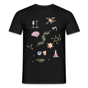 chimiste - T-shirt homme - noir - Devant - AI Model Male 178 light (178cm)