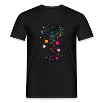 Tree of Life GOOO - Men's T-Shirt - black - Front - AI Model Male 178 light (178cm)
