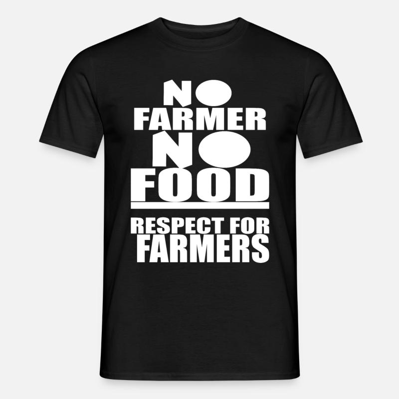 Bauer Farmer - Männer T-Shirt - Schwarz