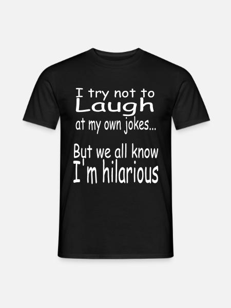 Blagues drôles - T-shirt homme - noir