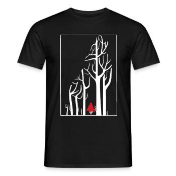 Rotkäppchen - Männer T-Shirt - Schwarz - Vorne - AI Model Male 178 light (178cm)