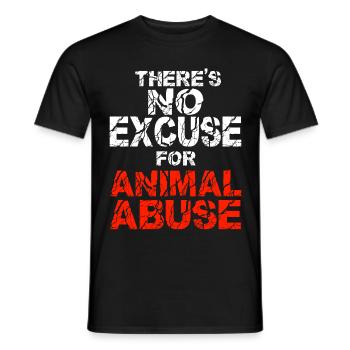 Animal experiments Animal cruelty Abolish experimental laboratory - Men's T-Shirt - black - Front - AI Model Male 178 light (178cm)
