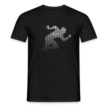 Coureur - T-shirt homme - noir - Devant - AI Model Male 178 light (178cm)