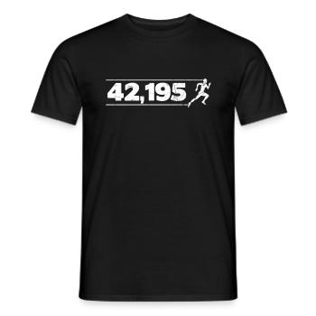Cadeau de coureur de marathon - T-shirt homme - noir - Devant - AI Model Male 178 light (178cm)