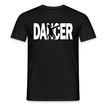 Dance break dance hip hop b-boy b-girl - Men's T-Shirt - black - Front - AI Model Male 178 light (178cm)