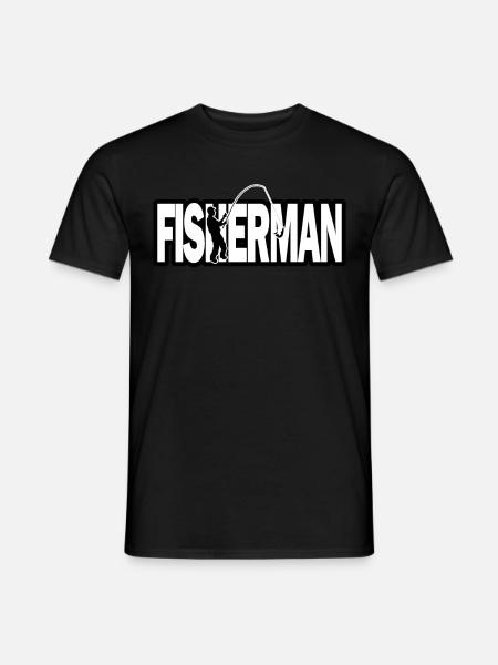 Pêcheur pêcheur pêcheur - T-shirt homme - noir