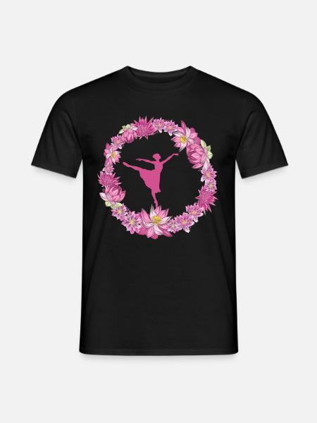 Dance blumenkranz - Männer T-Shirt - Schwarz