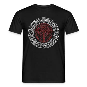yggdrassil - T-shirt homme - noir - Devant - AI Model Male 178 light (178cm)