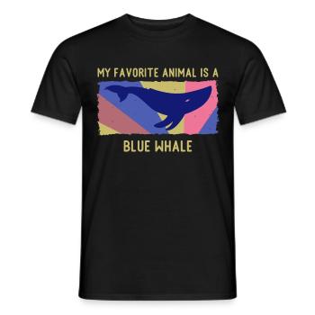 Blauwal Santa Wal Blauwale Orca Delfin Meer Wasser - Männer T-Shirt - Schwarz - Vorne - AI Model Male 178 light (178cm)