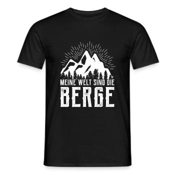 Lustiger Wander Spruch Damen Geschenk Berg Wandern - Männer T-Shirt - Schwarz - Vorne - AI Model Male 178 light (178cm)