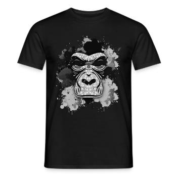 Gorilla - Männer T-Shirt - Schwarz - Vorne - AI Model Male 178 light (178cm)