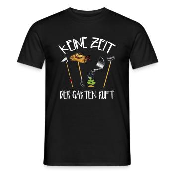 Garten Keine Zeit der Garten ruft - Männer T-Shirt - Schwarz - Vorne - AI Model Male 178 light (178cm)