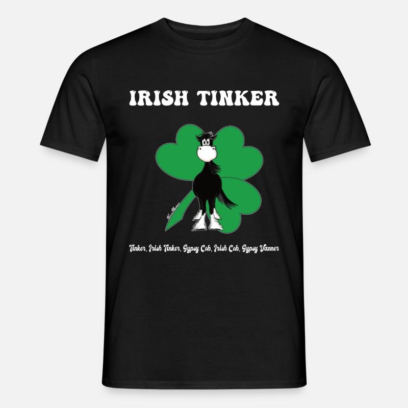 Tinker, Irish Tinker, Gypsy Cob, Gypsy Vanner - Men’s T-shirt - black