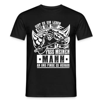 Leben nach dem Tod Mann - Männer T-Shirt - Schwarz - Vorne - AI Model Male 178 light (178cm)