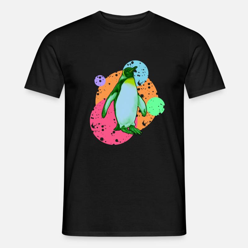 Pinguin Seevogel Südpol - Männer T-Shirt - Schwarz