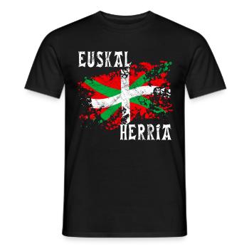 Pays Basque - Euskal Herria 20 - T-shirt homme - noir - Devant - AI Model Male 178 light (178cm)