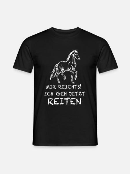Reitsport, Pferd, Reiter, - Männer T-Shirt - Schwarz